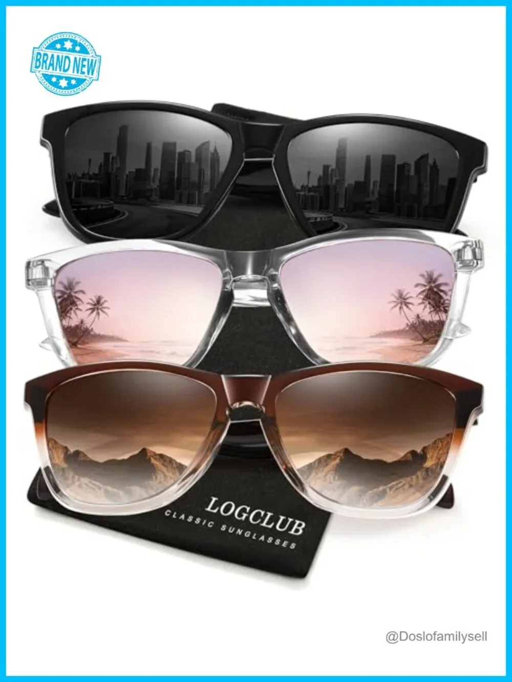 Polarized Sunglasses Women Men UV Protection HD Lens Retro Driving